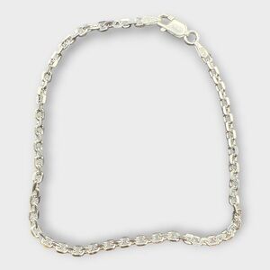 Sterling Silver Anchor Link Bracelet